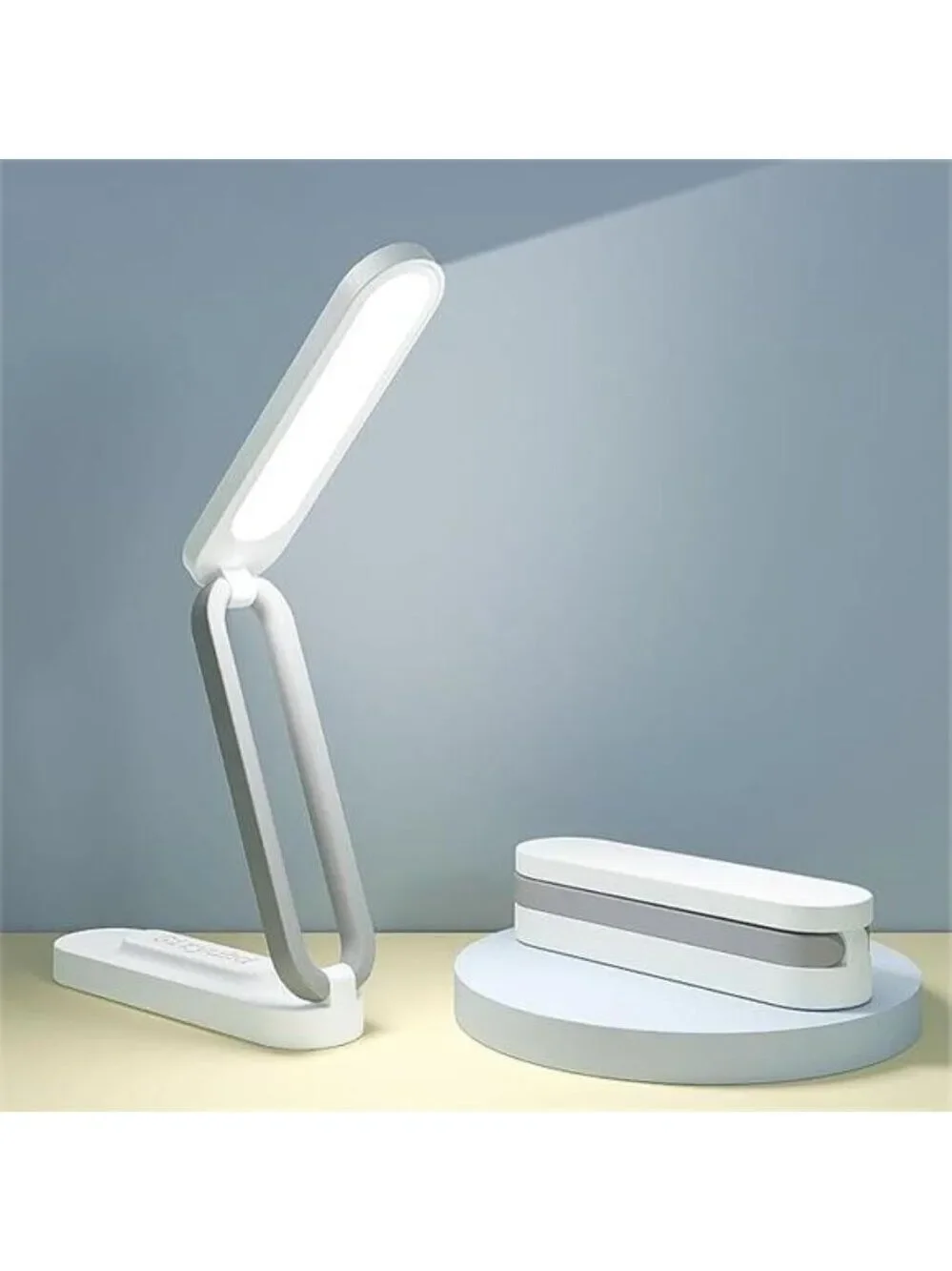LED Desk Lamp Rechargeable Battery Operated Foldable Portable Dimmable White